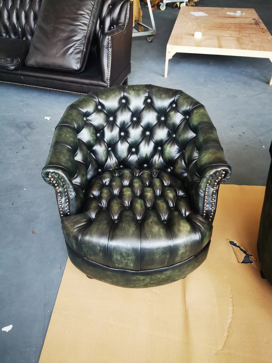 small chesterfield chair