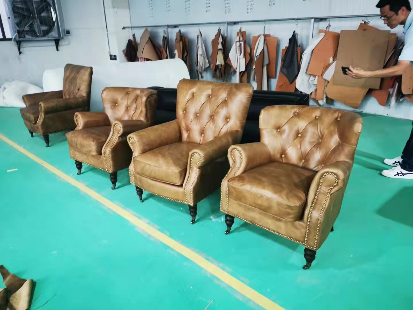 chesterfield style armchair