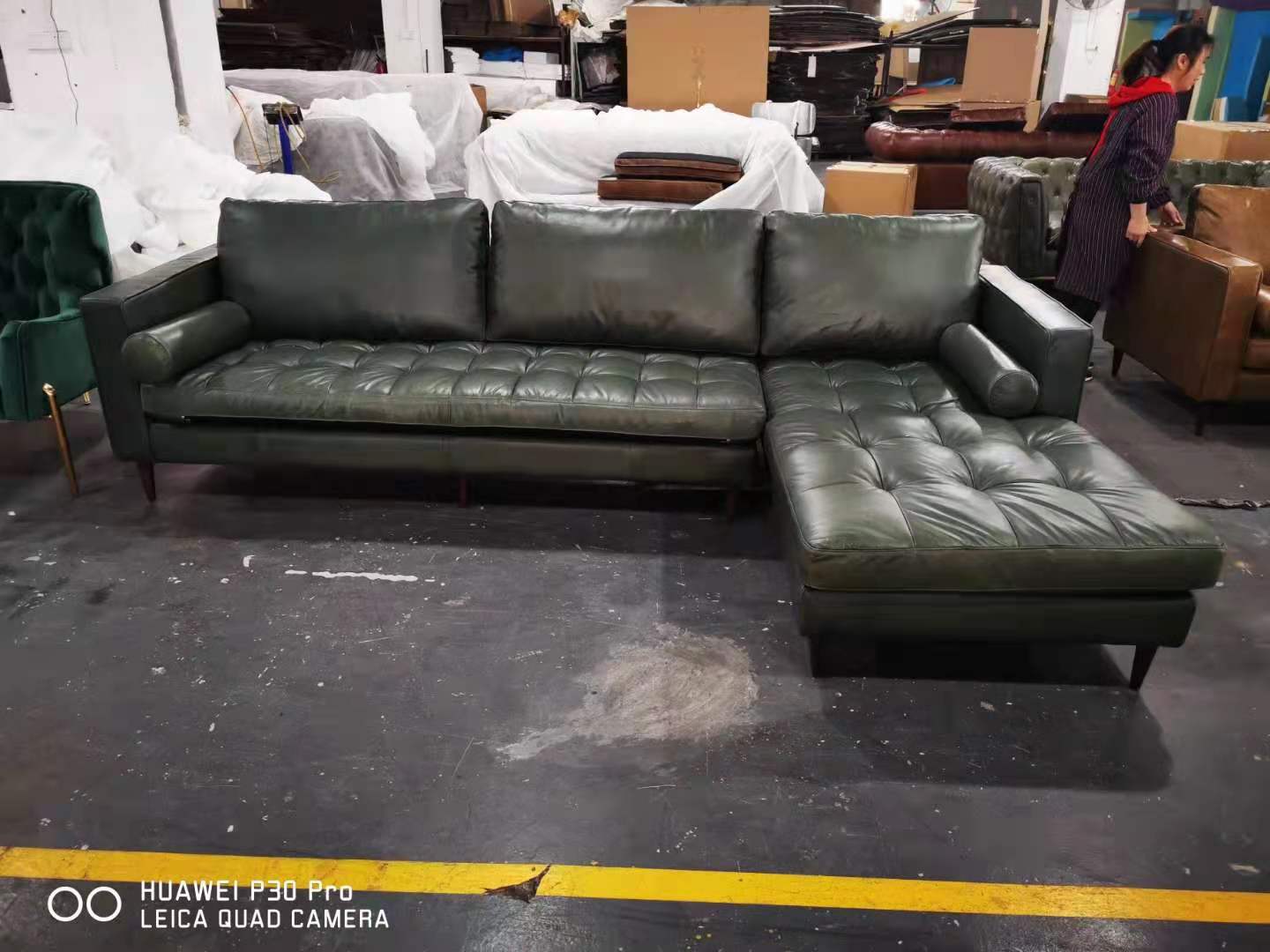 brown l shaped couch