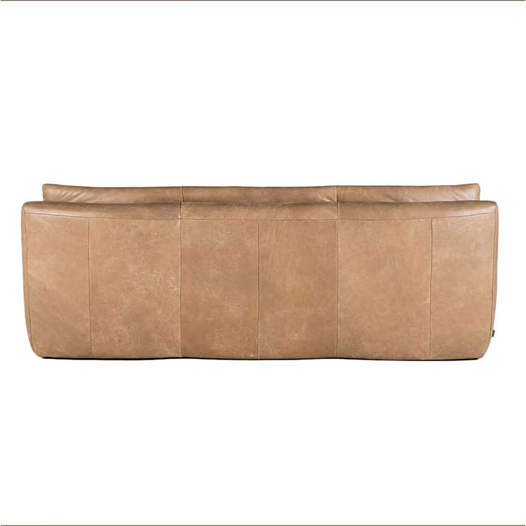 Supply 100 genuine leather living room sofa sets rustic genuine leather