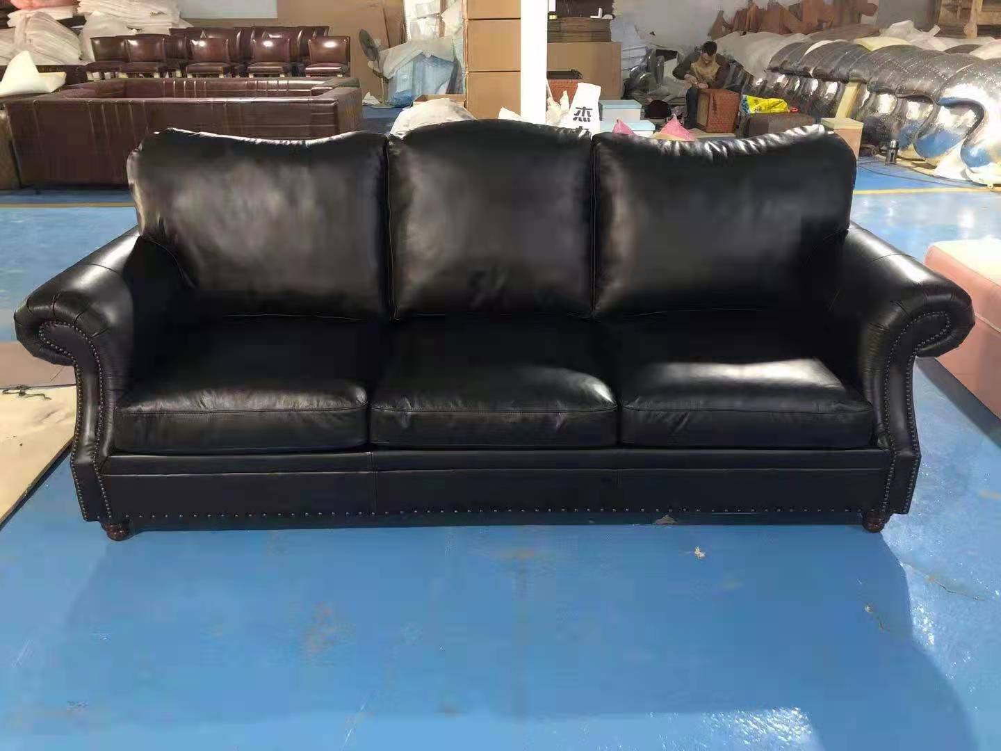 black couch living room