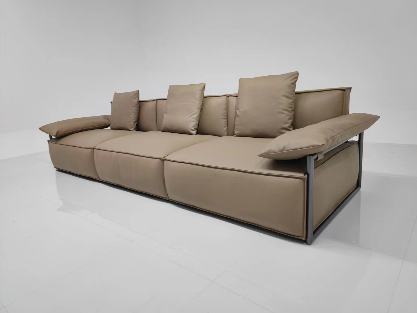 modern leather sofa