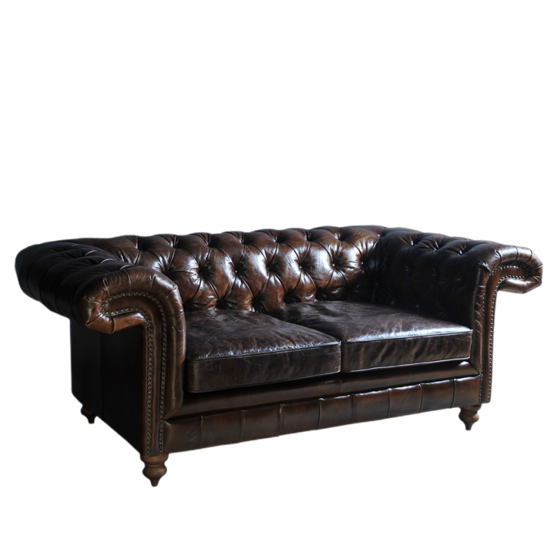 Supply Oxblood leather chesterfield lounge sofa genuine leather couches