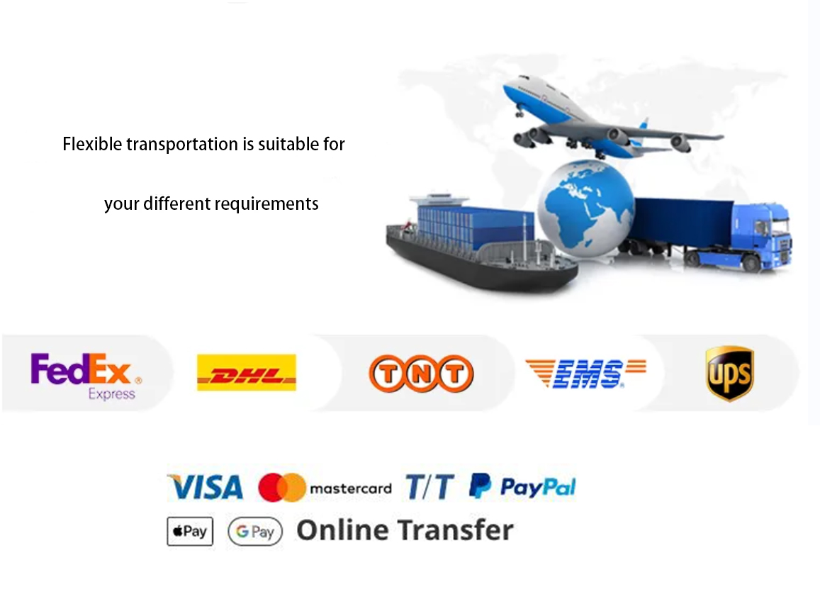 Flexible Transportation, Flexible Payment, Accurate Delivery Time