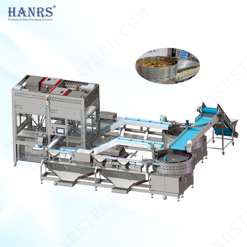 Automatic feed loading line