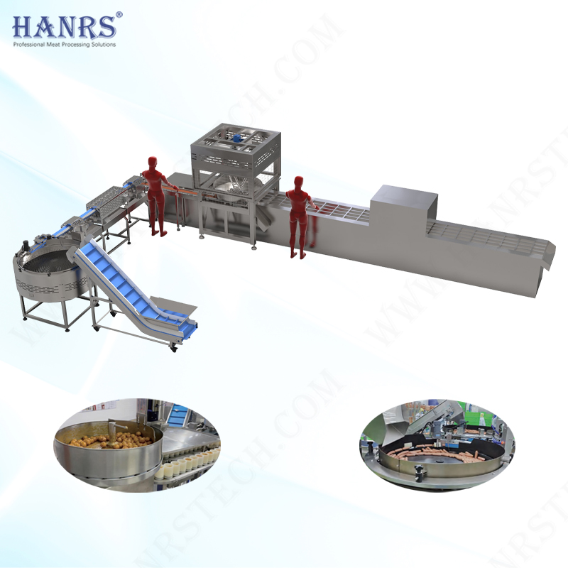 Automatic feed loading line
