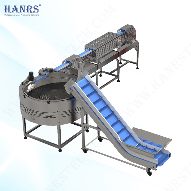 Automatic feed loading line