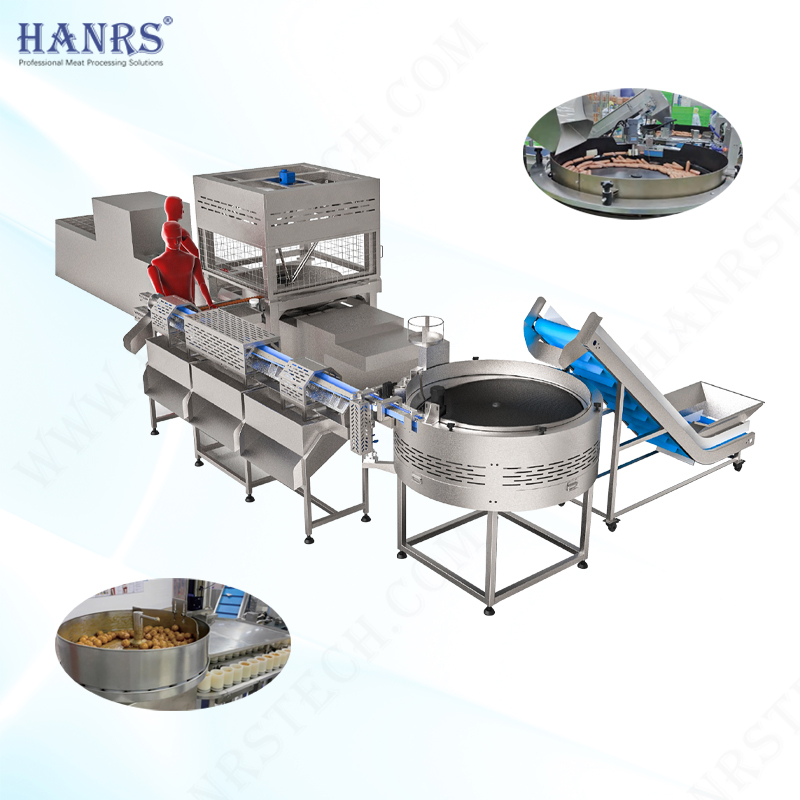 Automatic feed loading line