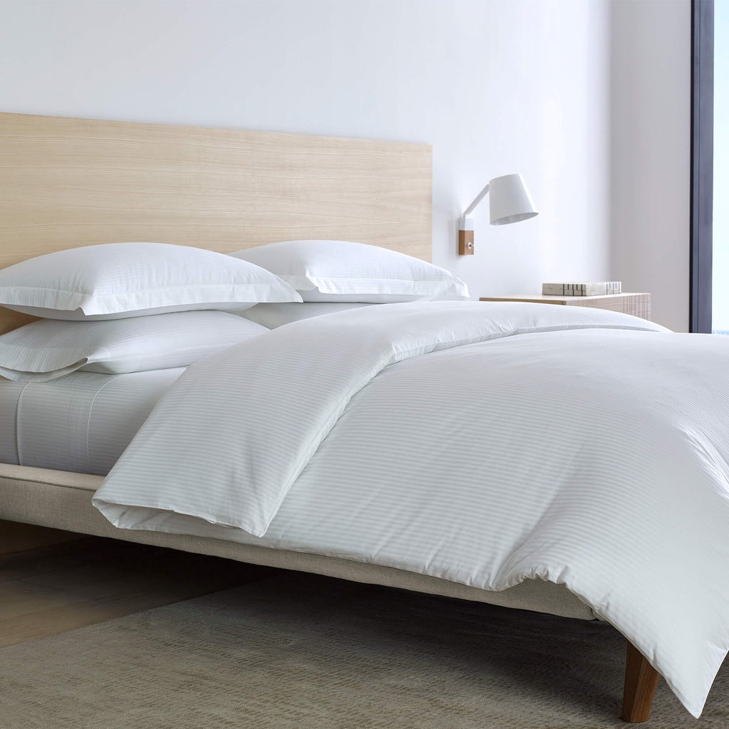 300TC Sateen White Bedset