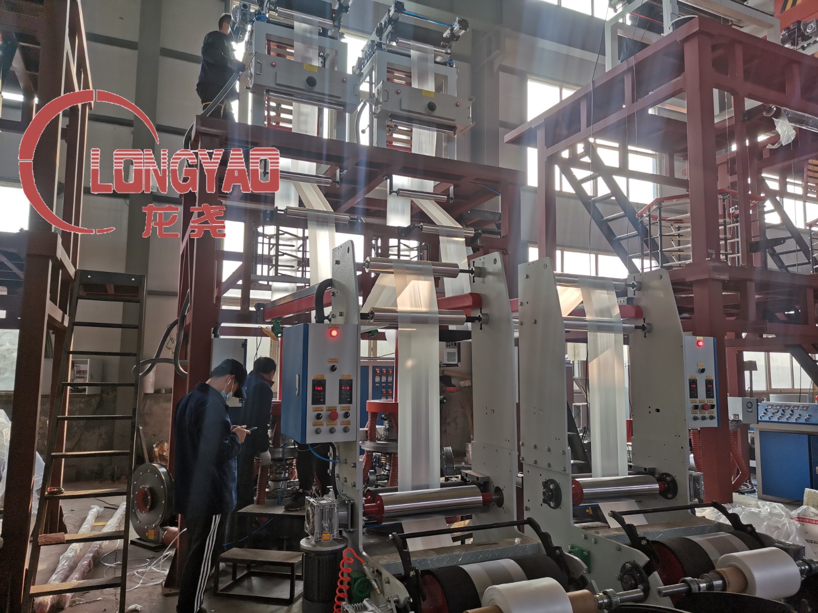 Single Screw Double-head Film Blowing Machine