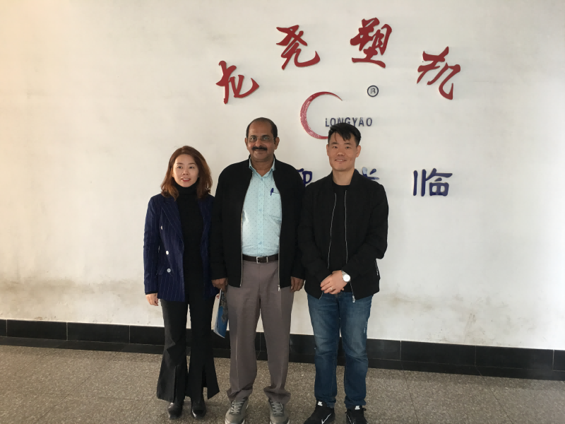 A customer from India visited our company and purchased an ABA blown film process equipment