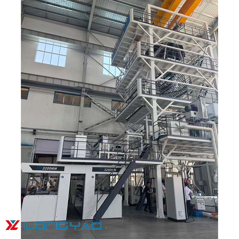 Thử nghiệm máy thổi màng ép đùn đồng thời 5 lớp