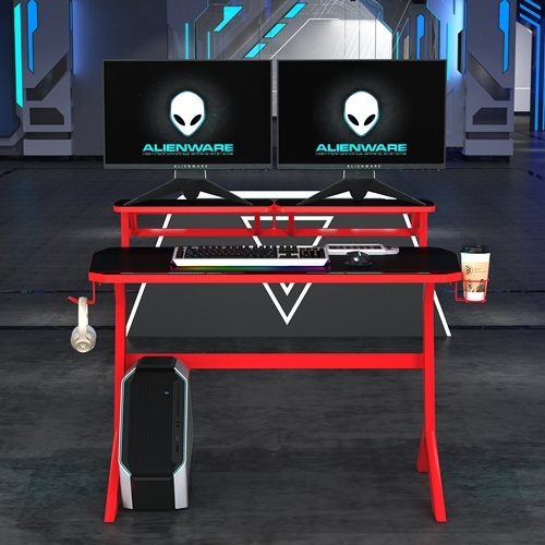 RGB Light E-sport Study Standing Y-Shape Leg PC Gaming Desk