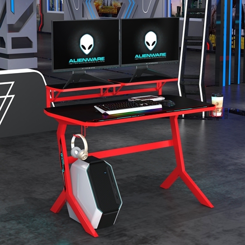 RGB Light E-sport Study Standing Y-Shape Leg PC Gaming Desk