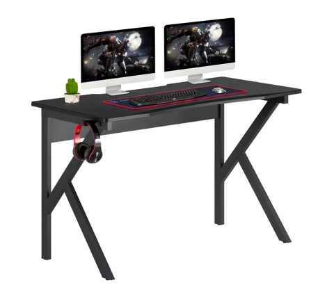 MDF Board Top Gaming E-sports desk with Headphone/Bag Hook