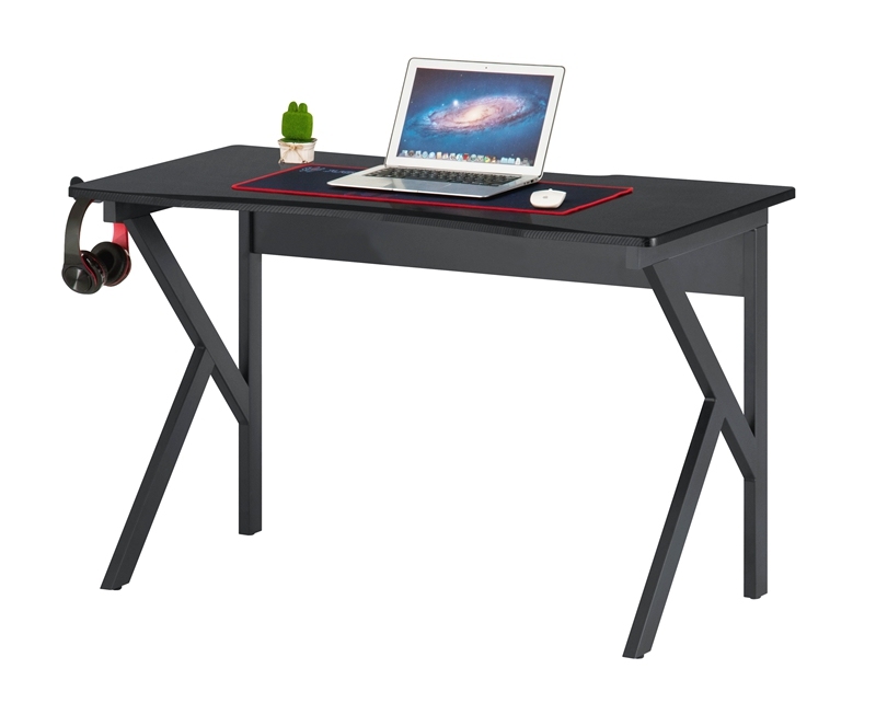 Scrivania per e-sport da gioco superiore in MDF con gancio per cuffie/borsa