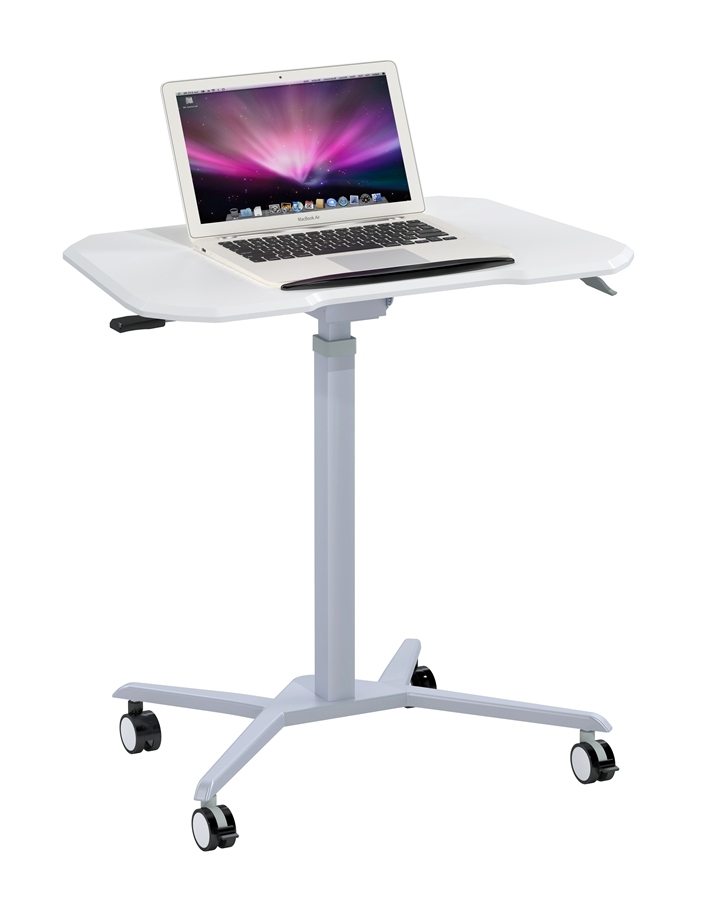 Study Sit Stand Rolling Portable Laptop Riser Table