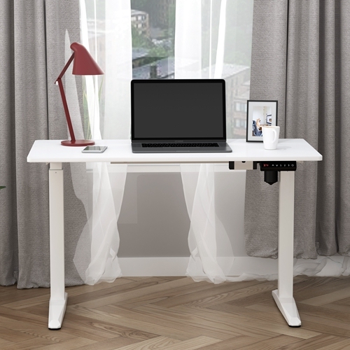 Home Office Working Simple Wood Electric Lifting Stand up Desk