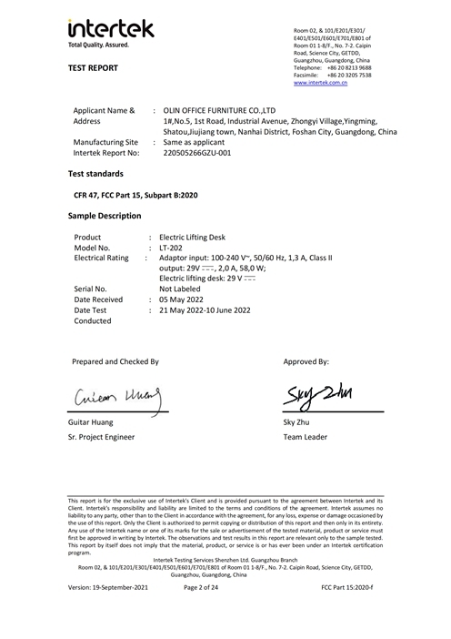 220505266GZU-001 FCC Report_Security