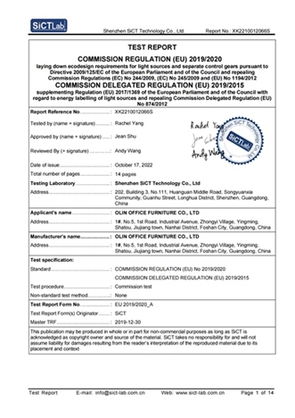 LED STRIP TEST REPORT