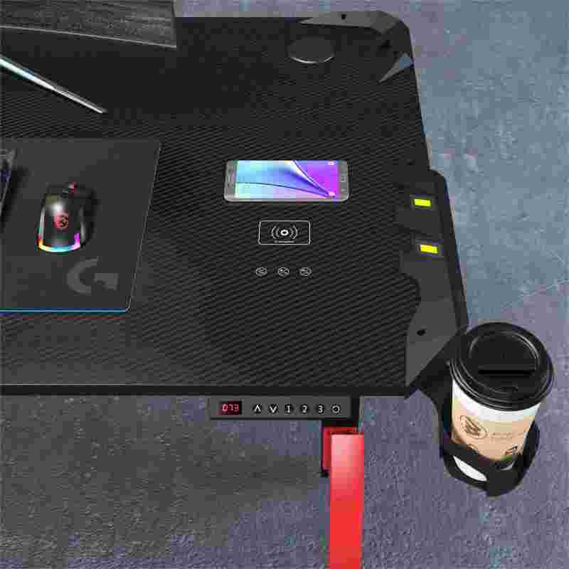 Electric Height Adjustable Sit and Stand Up Gaming Desk