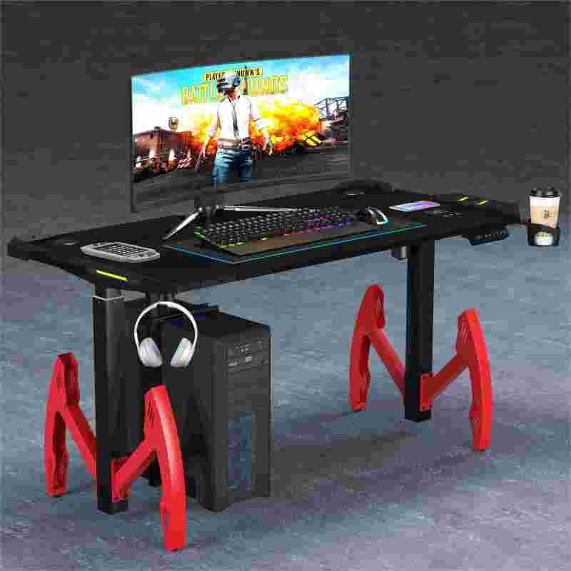 Electric Height Adjustable Sit and Stand Up Gaming Desk
