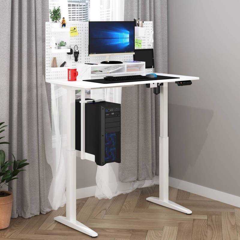 Electric Rising Silent Adjustable Height Home Office Desk