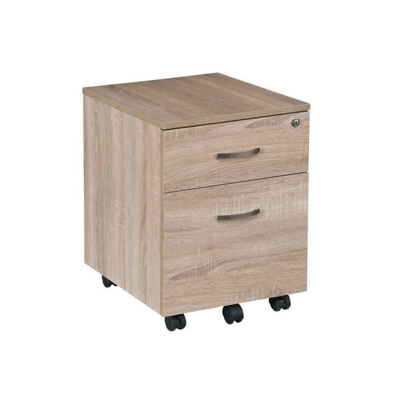 Home Office Wooden MDF Board File Cabinet With Two Drawers