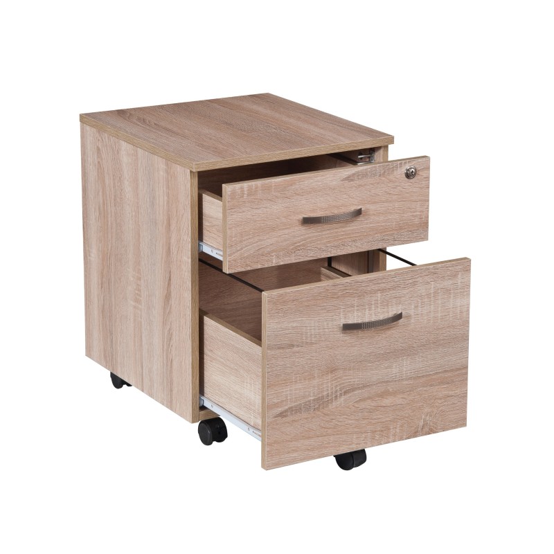 Home Office Wooden MDF Board File Cabinet With Two Drawers