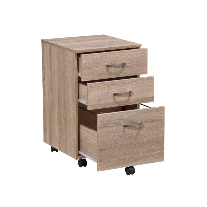 Home Working PVC Filing Cabinet With Three Drawers