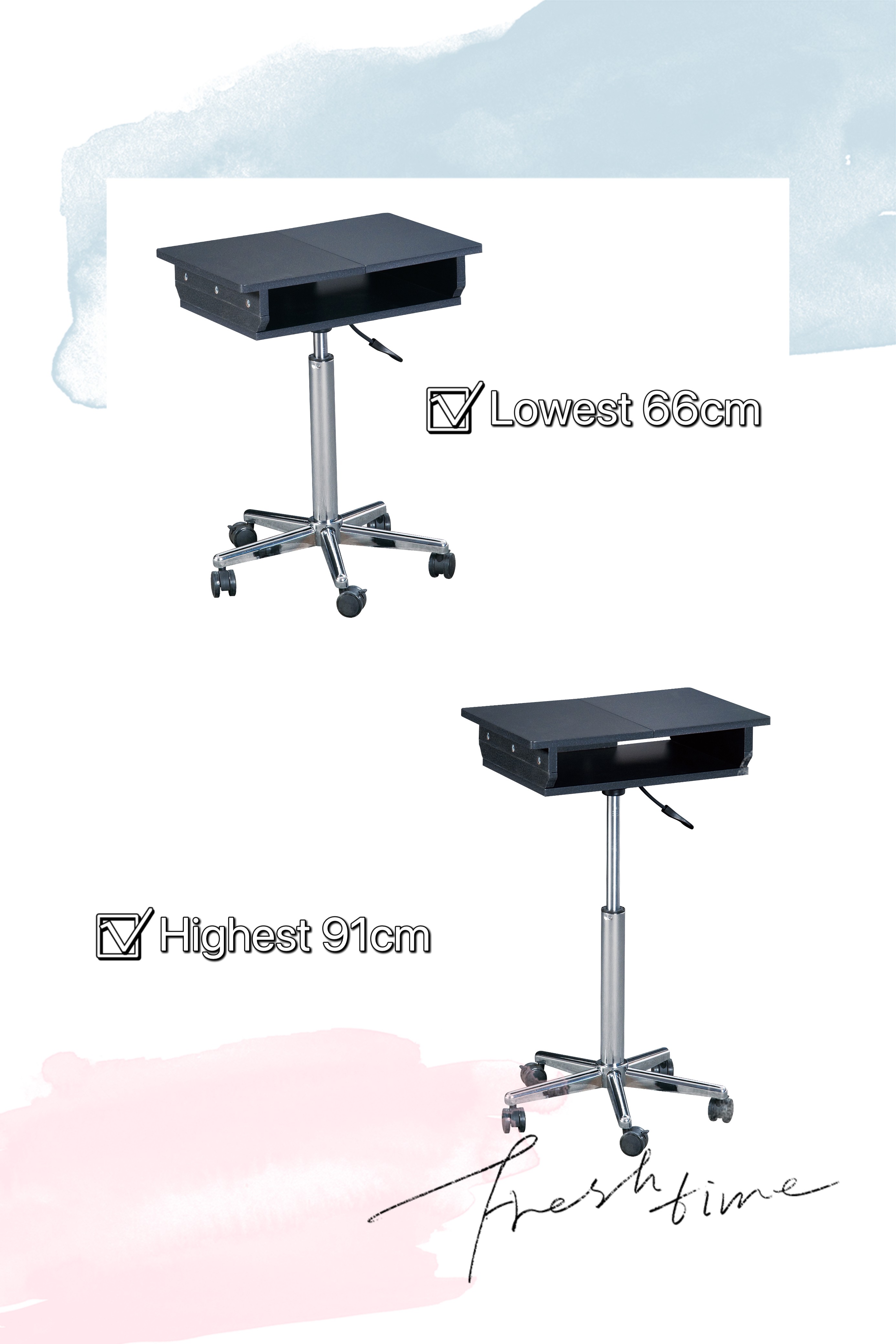 foldable and height adjustable laptop desk