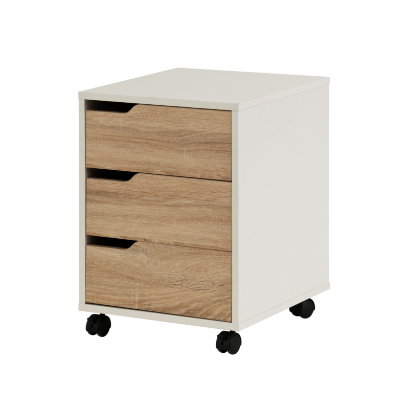 Office Equipment Melamine Filing Cabinet With Wooden Drawers