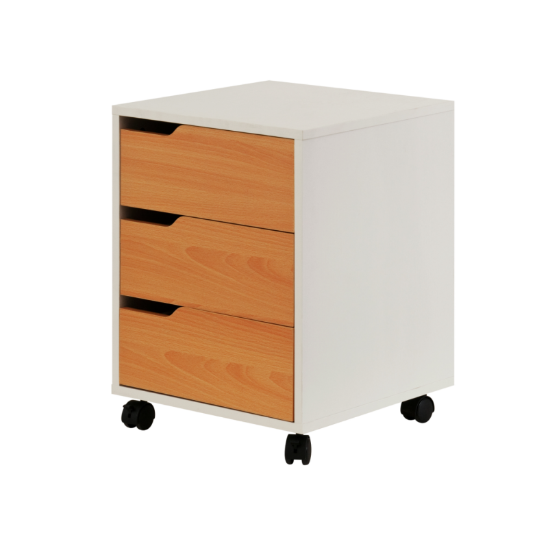 Office Equipment Melamine Filing Cabinet With Wooden Drawers