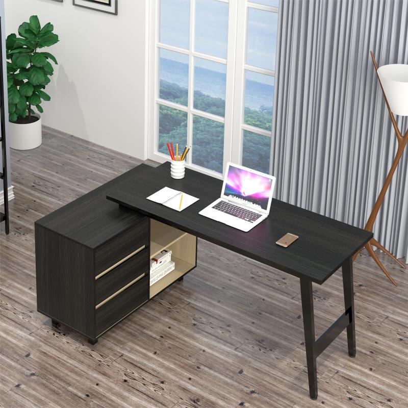 Foshan Office L-shaped Melamine CEO Computer Desk