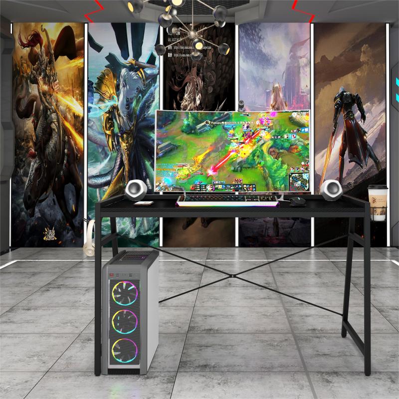 PVC-coated Medium-density Fibreboard Top Gaming Workstation