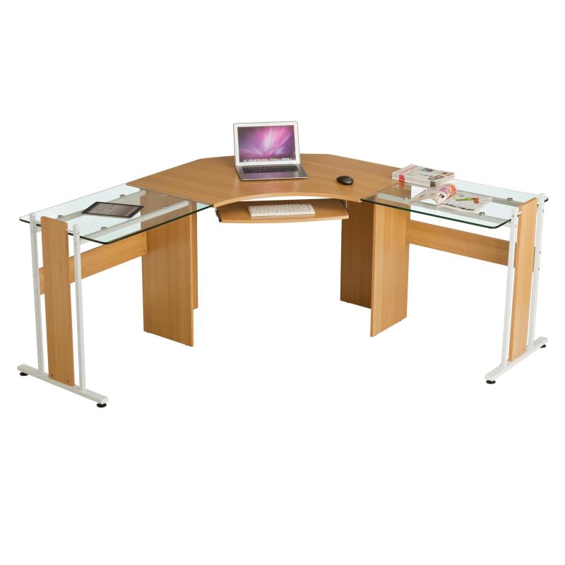 OEM Economic L-shaped 2 Person Office Writing Learning Workstation