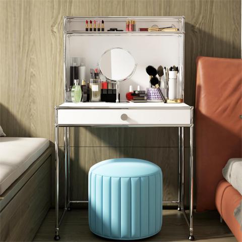 Vanity Desk Make up Dressing Table With Drawer For Bedroom