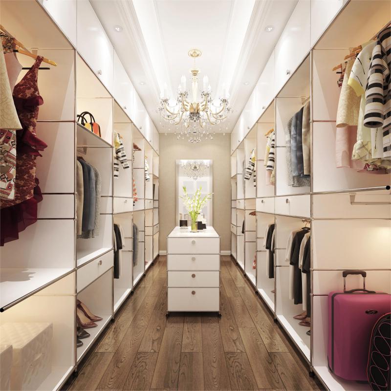 Walking into the wardrobe overall cloakroom combination furniture