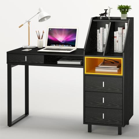 Commercial Office Wood Laminate Top And Steel Frame Table