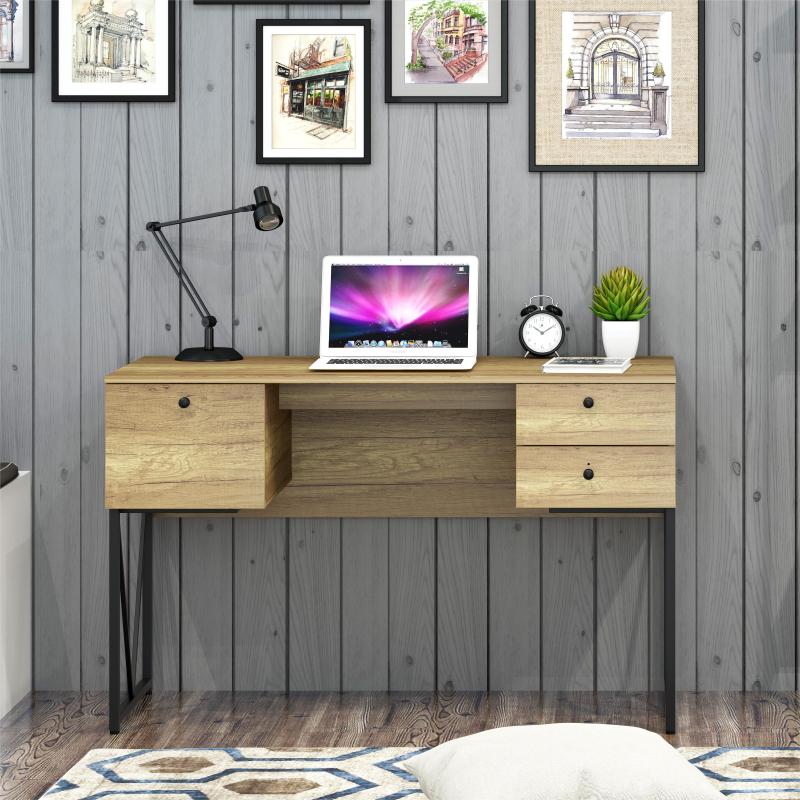 Engineered Wood Office Table With Multiple Drawers