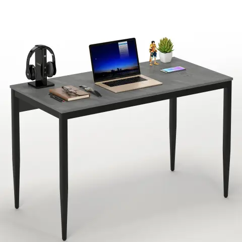 طاولة تعليمية بسيطة بلون الرخام مع 3 منافذ USB
