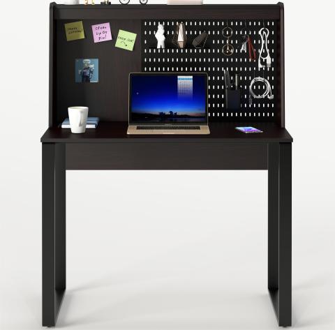 Simple Bedroom Kids Desk With Pasting Board and Pegboard
