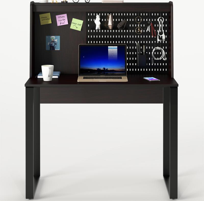 Simple Bedroom Kids Desk With Pasting Board and Pegboard