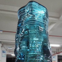 Decorative Large Outdoor Custom Garden Art Glass Sculpture