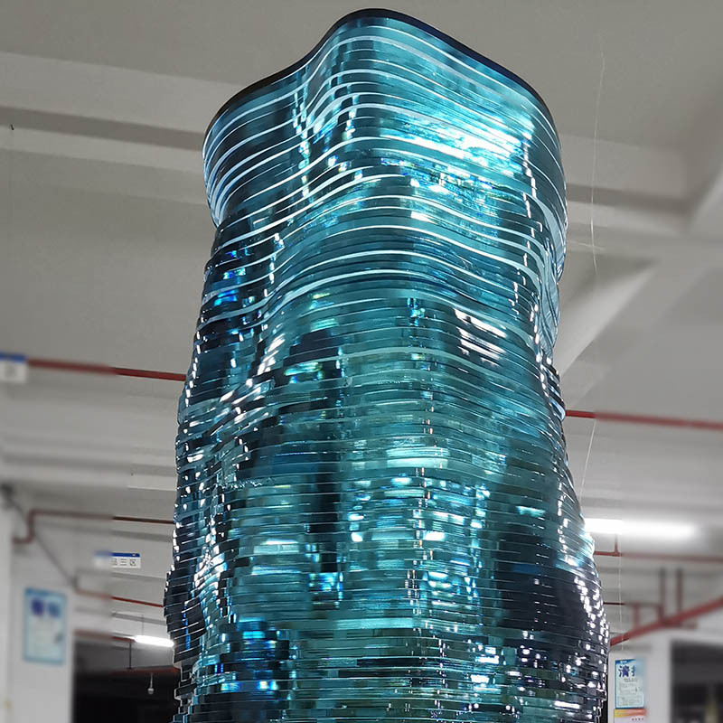 Decorative Large Outdoor Custom Garden Art Glass Sculpture