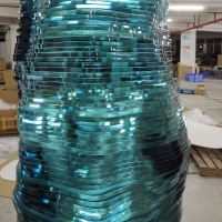Decorative Large Outdoor Custom Garden Art Glass Sculpture