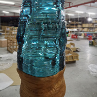 Decorative Large Outdoor Custom Garden Art Glass Sculpture