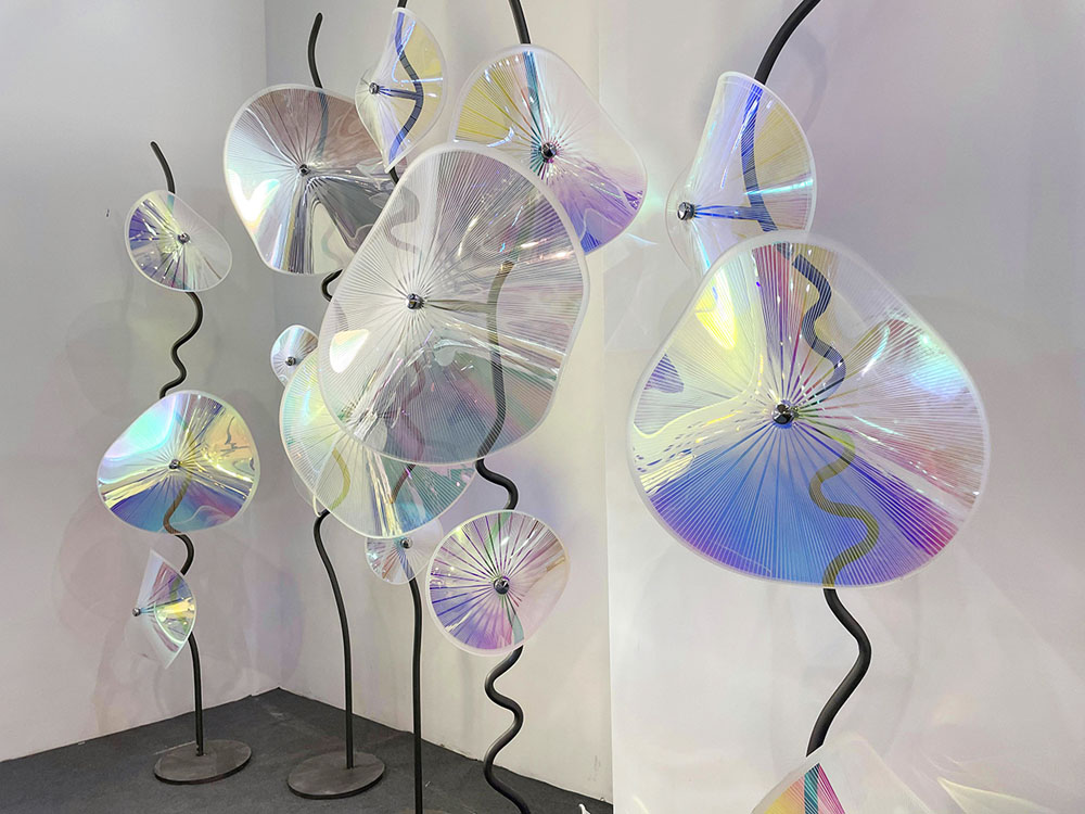 Elevate Your Space with High-End Soft Decorations: Glass Lotus Flower Sculpture