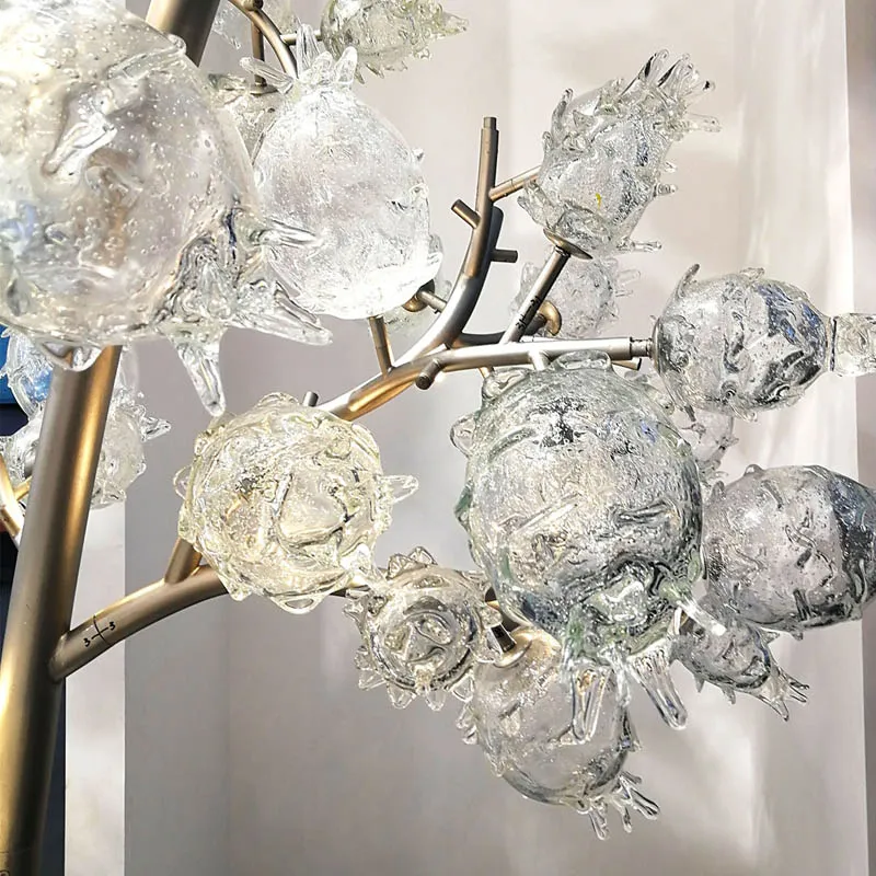 Five-star Hotels Large Custom Murano Blown Glass Fruit Trees