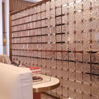 Hotel Custom Acrylic Metal Room Divider Screen